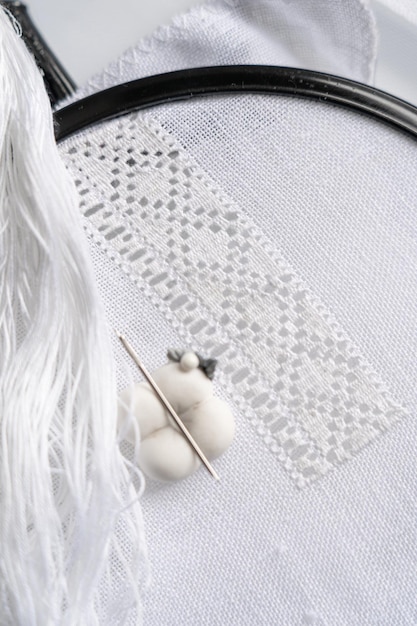 haft krzyżykowy na płótnie